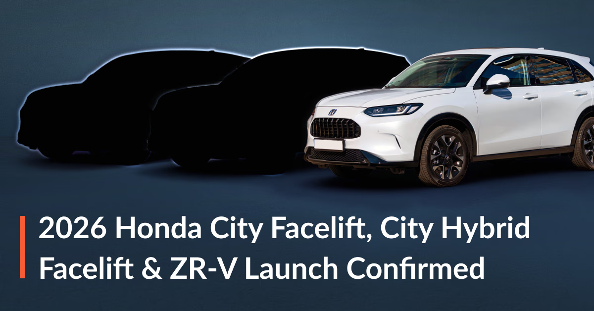 2026 Honda City Facelift & Honda ZR-V India Launch